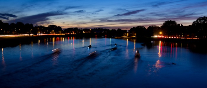 Paddling in the night